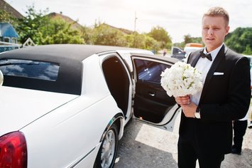 Wedding transportation limo